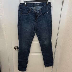 American Eagle Outfitters Dark Blue Skinny Jeans